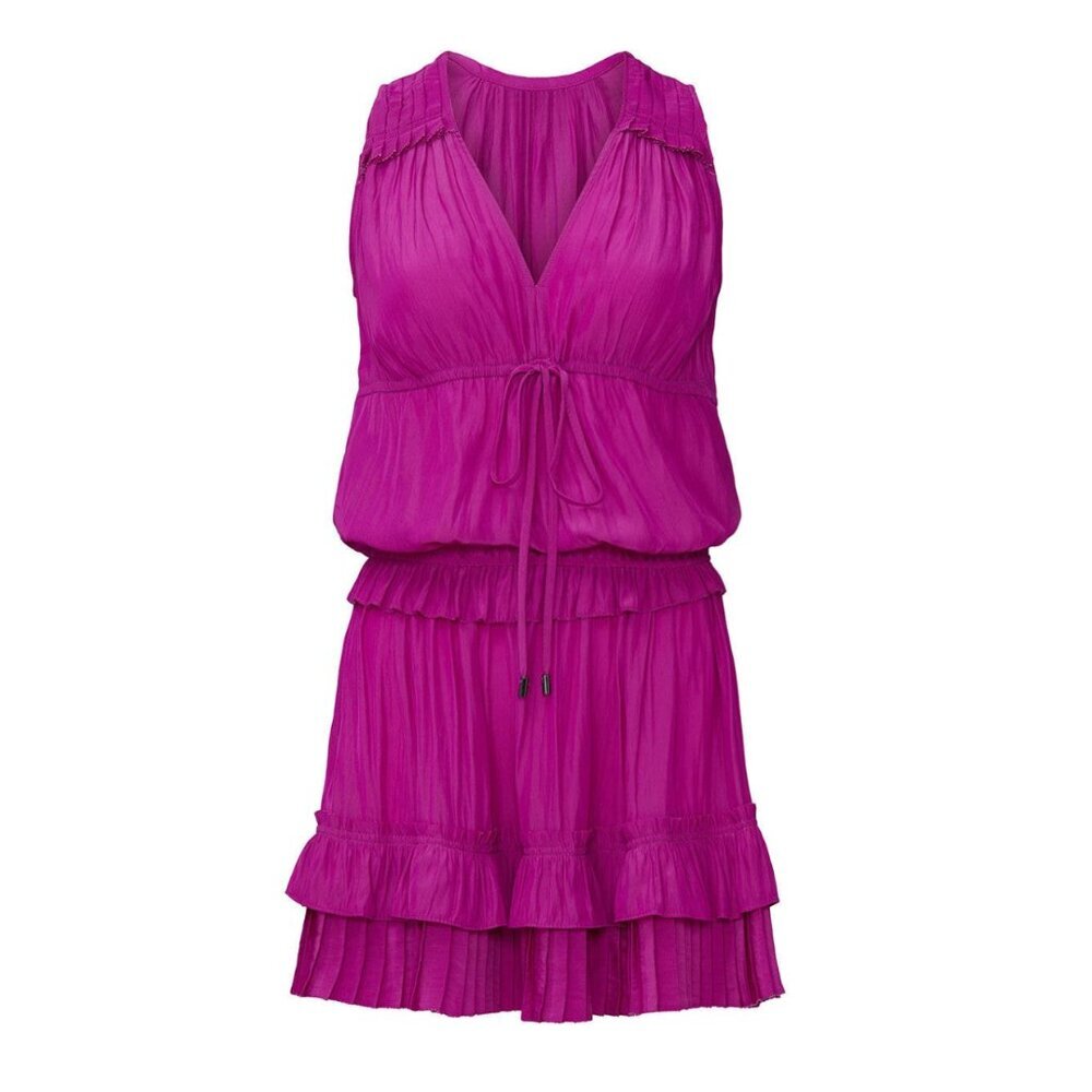 RAMY BROOK Hadley Purple Tiered Dress Size Medium - Picture 4 of 11